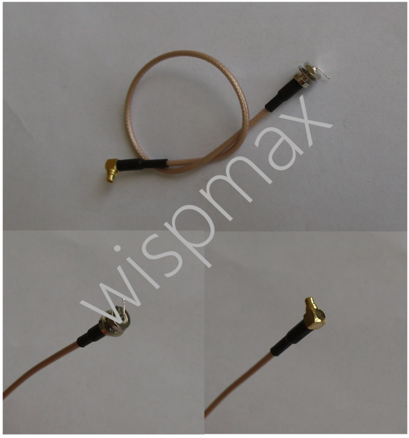 PIGTAIL MMCX(M) R/A PLUG/RG-178/FERRULE L=180mm. - Image 2