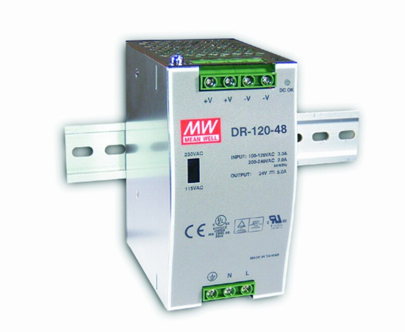 MEAN WELL Power Supply AC/DC Converter 48V 2.5A DR-120-48