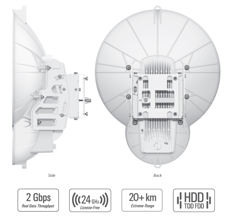 UBiQUiTi airFiber 24GHz 2Gbps Radio AF24 HD