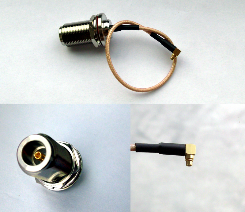 PIGTAIL MMCX/ N (F) RIGHT ANGLE 180mm HIGH PERF 6 SECTION