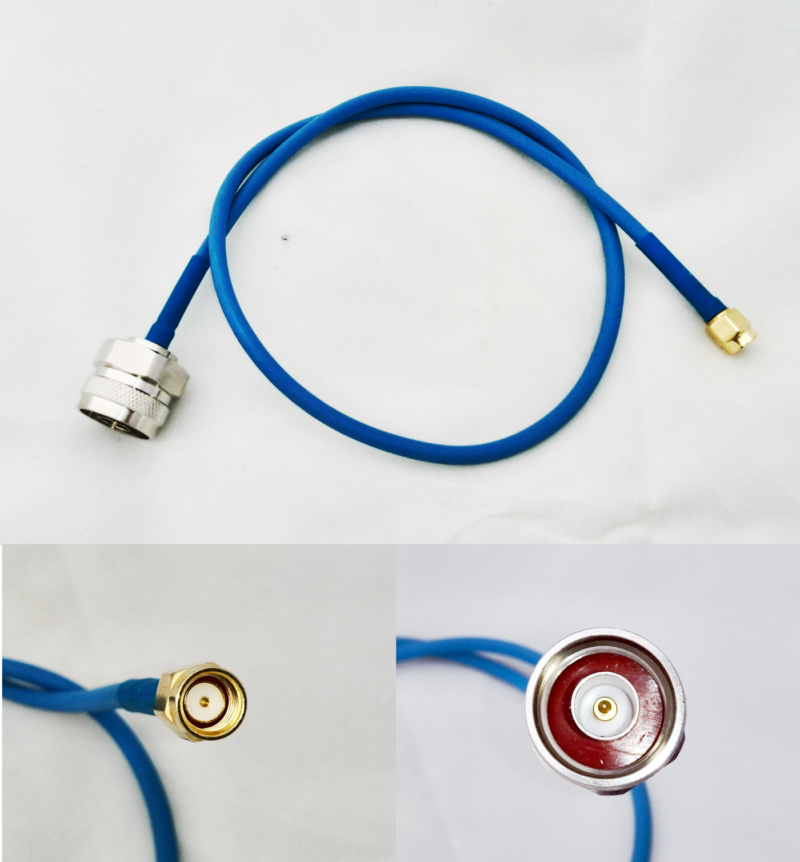 FLEX GUIDE RPSMA TO N(m) ST plug tin hexagonal bush 500mm