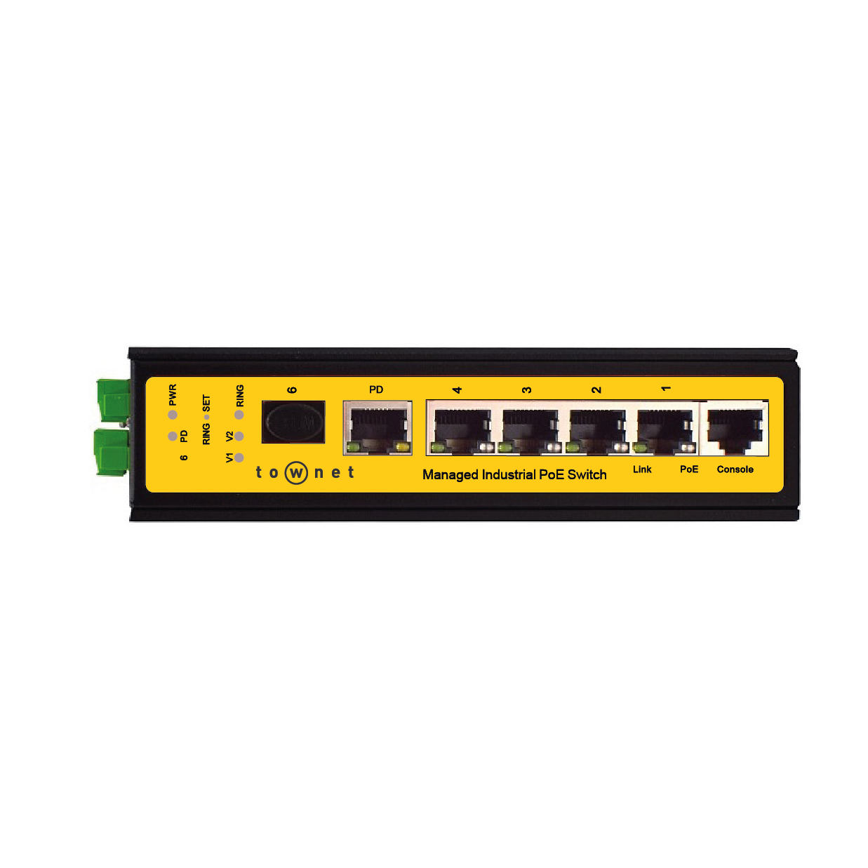 Managed PoE Switch, 8 Port Industrial PoE Switch